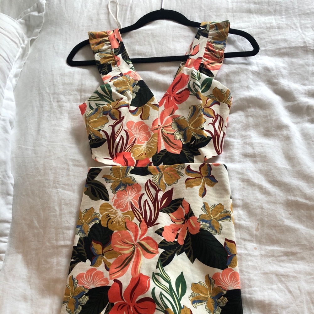 Zara floral jumpsuit